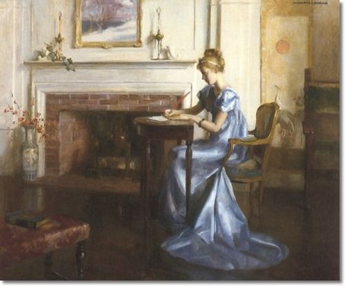 writing woman